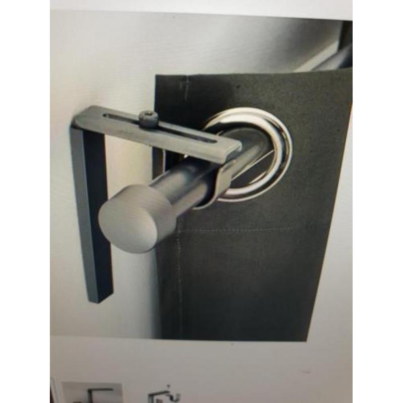 Wand- plafondbevestiging IKEA zilverkleurig nieuw