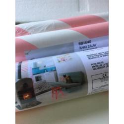 3 rollen WOWN behang, in verpakking, zalm