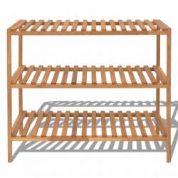 vidaXL Badkamerkast 65x40x55 cm massief walnoothout