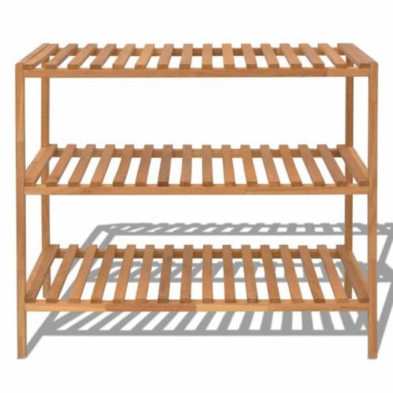vidaXL Badkamerkast 65x40x55 cm massief walnoothout