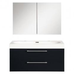 Badmeubelset Differnz Shallow 100x54x38 cm Mat Zwart (Met...