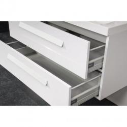 Saniclass Foggia badmeubelset 100cm 0 kraangaten wit