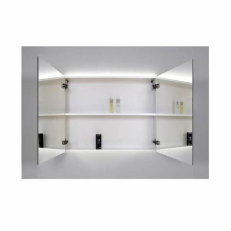 Spiegelkast Sanicare Qlassics Ambiance 100 cm 2 Deuren Gr...