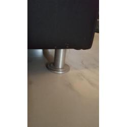 Hocker van echt leer poef