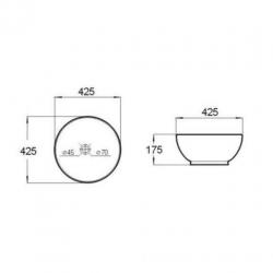 Waskom Best Design Big Rema Opbouw Rond Ø 42.5 cm