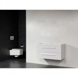 Saniclass Foggia badmeubelset 100cm 0 kraangaten wit