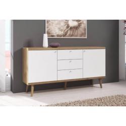 Dressoir Primavera - Wit licht eiken - Kast - Deuren / lades