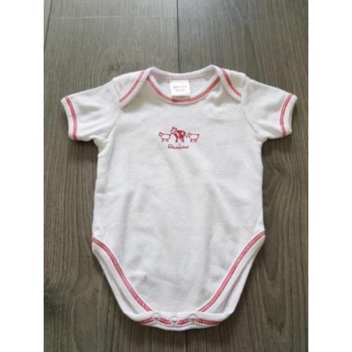 BAMBINO witte romper schaapjes maat 50/56 (KG512)