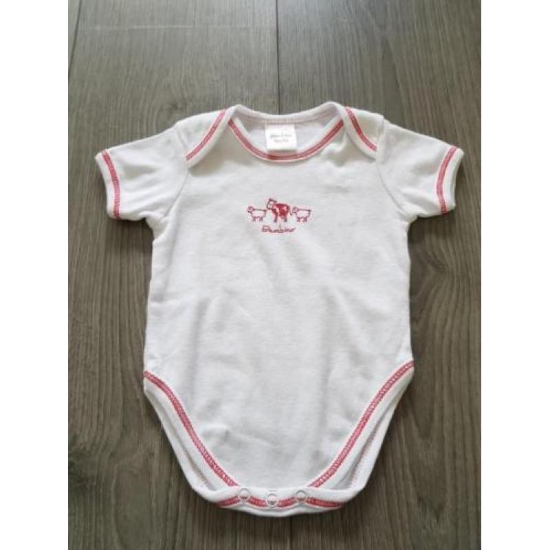 BAMBINO witte romper schaapjes maat 50/56 (KG512)