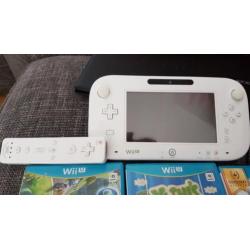 Nintendo wii U met 5 populaire spellen.