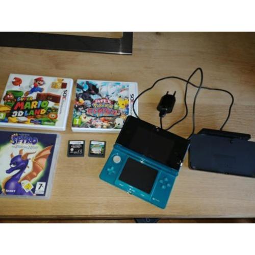Nintendo 3 DS inclusief super mario pokemon rumble etc