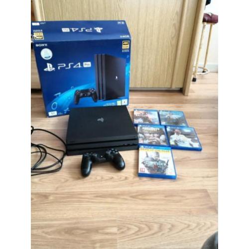 Ps4 Pro 1TB + 5 games