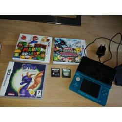 Nintendo 3 DS inclusief super mario pokemon rumble etc