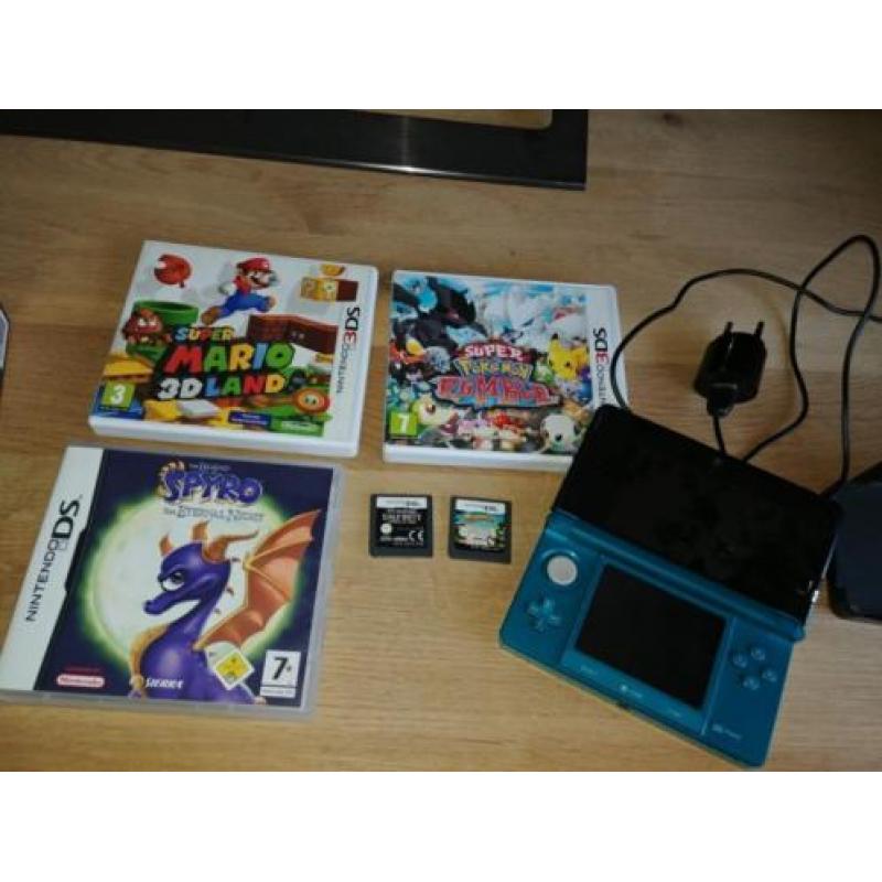 Nintendo 3 DS inclusief super mario pokemon rumble etc