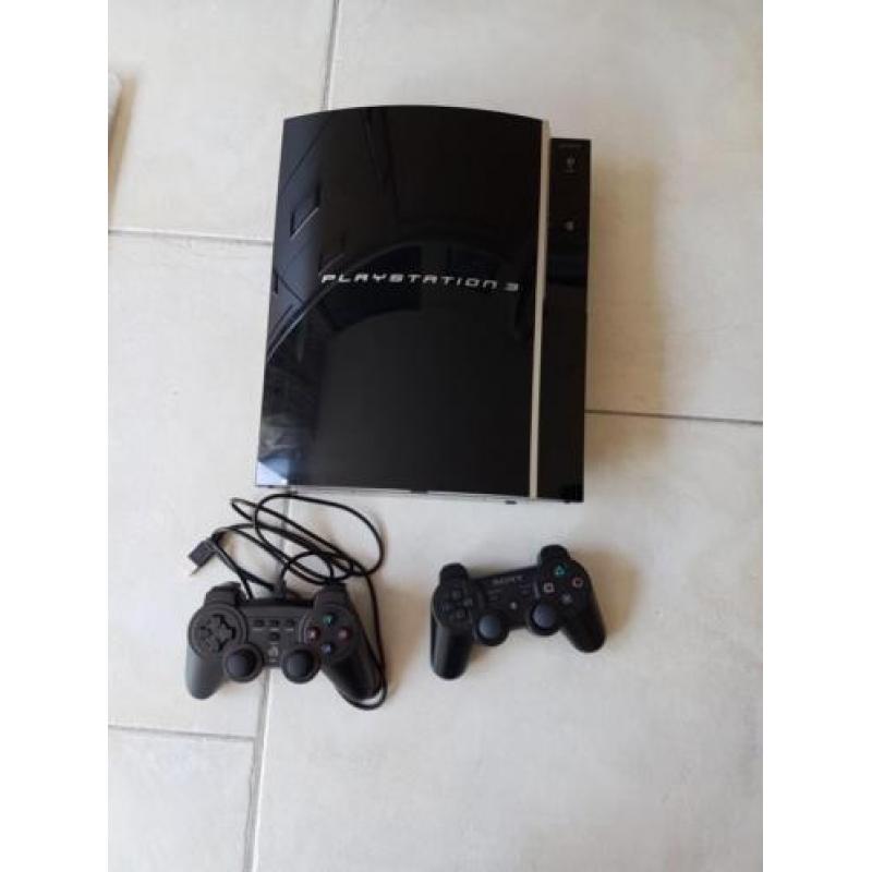 PlayStation 3 met 2 controllers en 15 spellen