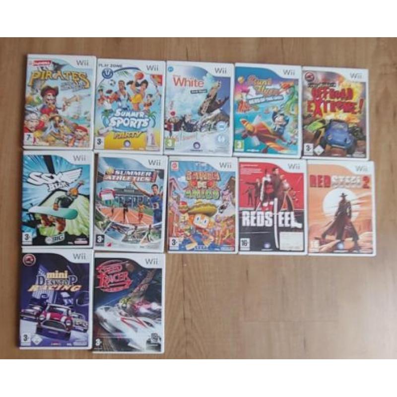 Wii spellen €5 per stuk, origineel.