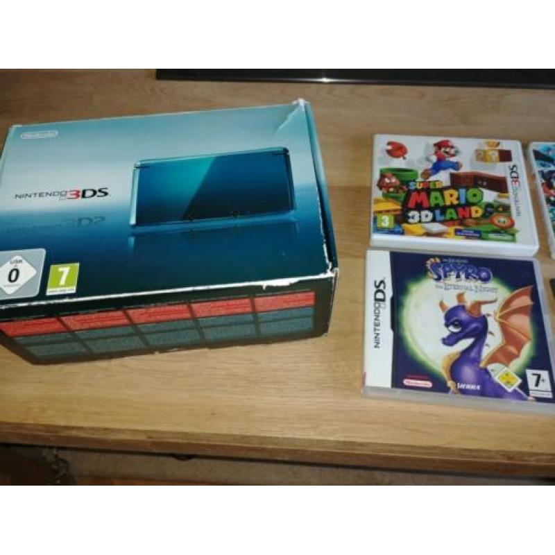 Nintendo 3 DS inclusief super mario pokemon rumble etc