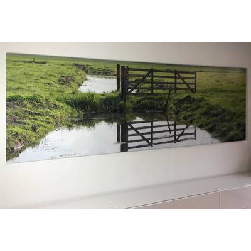 Foto verlijmd achter acrylaat 77x140 cm
